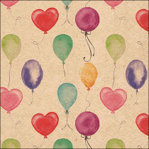 Napkin 33 Recycled Flying balloons nature FSC Mix
