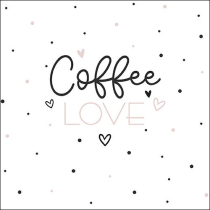 Napkin 33 Coffee love FSC Mix