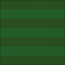 Napkin 33 Block stripe dark green FSC Mix