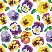 Napkin 33 Lots of pansies FSC Mix