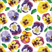 Napkin 33 Lots of pansies FSC Mix