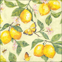 Napkin 33 Fresh lemons yellow FSC Mix