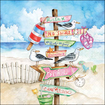 Napkin 33 Seaside signs FSC Mix