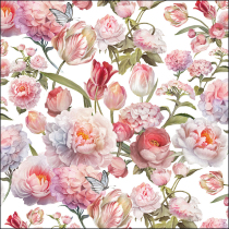 Napkin 33 Roses and tulips FSC Mix
