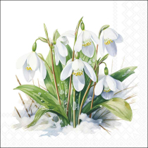 Napkin 33 Blooming snowdrops FSC Mix