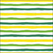 Napkin 33 Wavy stripes green FSC Mix