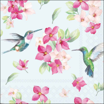 Napkin 33 Diligent hummingbirds blue FSC Mix