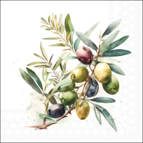 Napkin 33 Olive branch FSC Mix