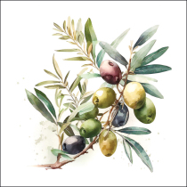 Napkin 33 Olive branch FSC Mix