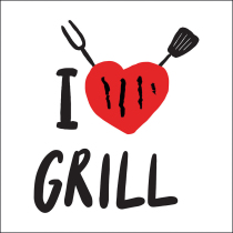 Napkin 33 I love grill FSC Mix