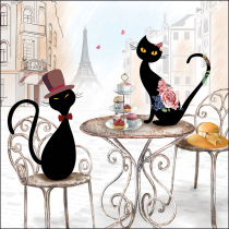 Napkin 33 Cats in Paris FSC Mix