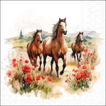 Napkin 33 Trotting horses FSC Mix