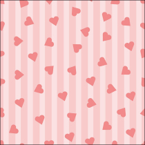 Napkin 33 Sprinkled hearts pink FSC Mix