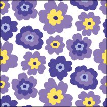 Napkin 33 Flower pattern purple FSC Mix