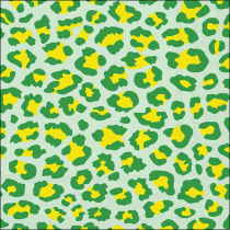 Napkin 33 Leopard pattern green FSC Mix
