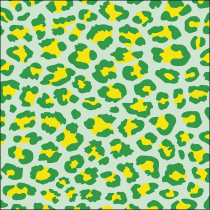 Napkin 33 Leopard pattern green FSC Mix