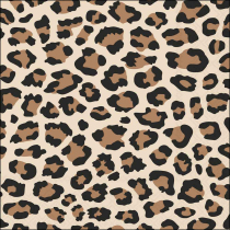 Napkin 33 Leopard pattern brown FSC Mix