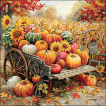 Napkin 33 Pumpkin harvest FSC Mix