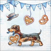 Napkin 33 Bavarian dachshund FSC Mix
