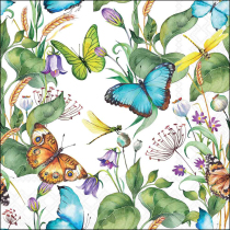 Napkin 33 Animal paradise white FSC Mix
