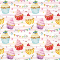 Napkin 33 Cupcake treat FSC Mix
