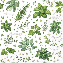 Napkin 33 List of herbs FSC Mix