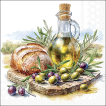 Napkin 33 Olive brunch FSC Mix