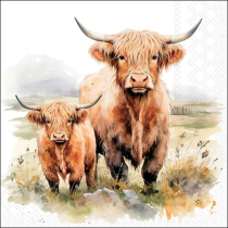 Napkin 33 Highland cows FSC Mix