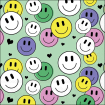 Napkin 33 Smiley green FSC Mix