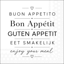 Napkin 33 Enjoy your meal FSC Mix