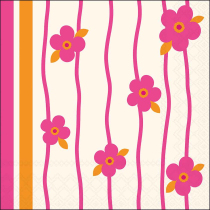 Napkin 33 Ella stripes FSC Mix