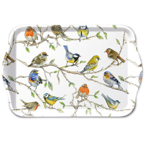 Tray melamine 13x21 cm Birds meeting