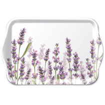 Tray melamine 13x21 cm Lavender shades white
