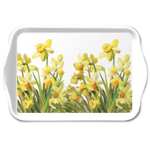Tray melamine 13x21 cm Golden daffodils