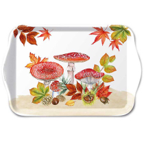 Tray melamine 13x21 cm Fly agaric group