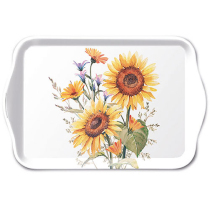 Tray melamine 13x21 cm Sunflowers