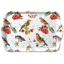 Tray melamine 13x21 cm Autumn birds