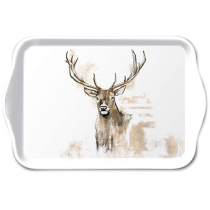 Tray melamine 13x21 cm Antlers