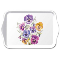 Tray melamine 13x21 cm Pansies