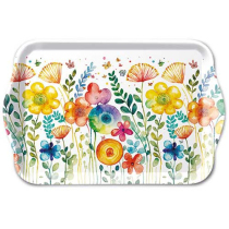 Tray melamine 13x21 cm Vibrant spring white