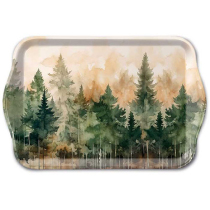 Tray melamine 13x21 cm Evergreen trees