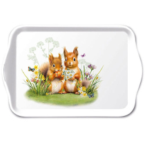 Tray melamine 13x21 cm Little squirrels