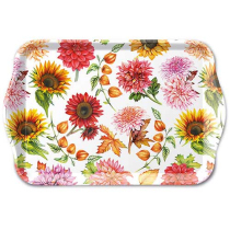 Tray melamine 13x21 cm Autumn blooming