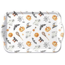 Tray melamine 13x21 cm Happy Halloween