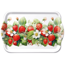 Tray melamine 13x21 cm Juicy strawberries