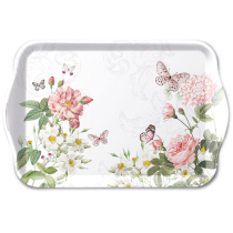 Tray melamine 13x21 cm Amelia white