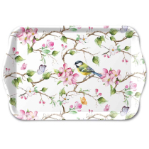 Tray melamine 13x21 cm Lively blossom tree
