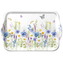Tray melamine 13x21 cm Wild meadow flowers