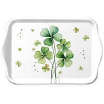 Tray melamine 13x21 cm Four-leaf clovers