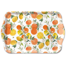 Tray melamine 13x21 cm Lemons and oranges